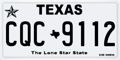 TX license plate CQC9112