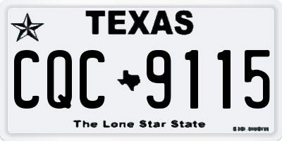 TX license plate CQC9115