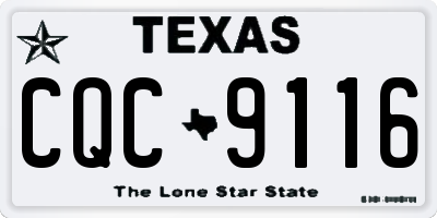 TX license plate CQC9116