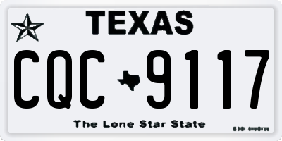 TX license plate CQC9117