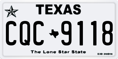 TX license plate CQC9118