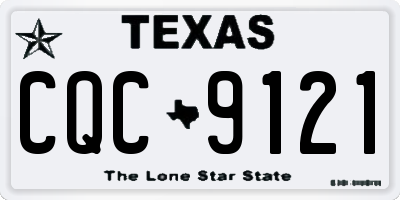 TX license plate CQC9121
