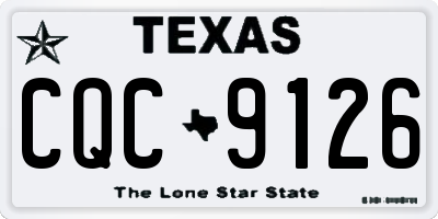 TX license plate CQC9126
