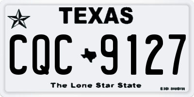 TX license plate CQC9127