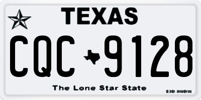 TX license plate CQC9128