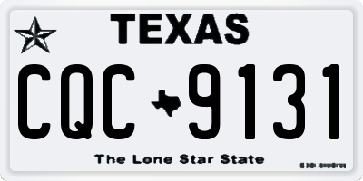TX license plate CQC9131