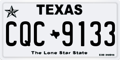 TX license plate CQC9133