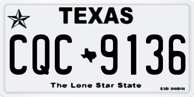 TX license plate CQC9136