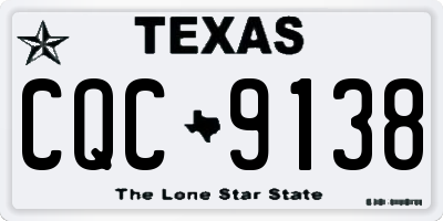 TX license plate CQC9138