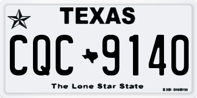 TX license plate CQC9140
