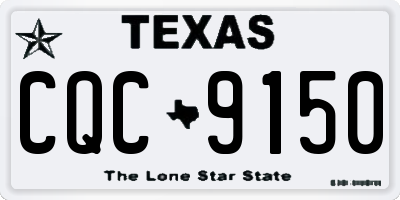 TX license plate CQC9150