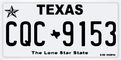 TX license plate CQC9153