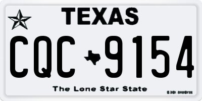 TX license plate CQC9154