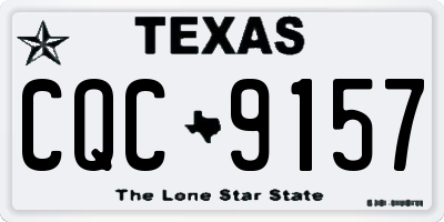 TX license plate CQC9157