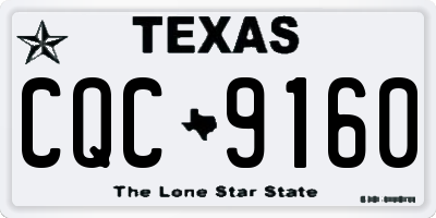 TX license plate CQC9160