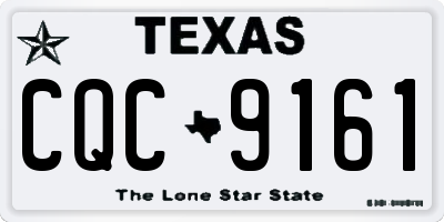 TX license plate CQC9161