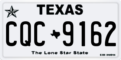 TX license plate CQC9162