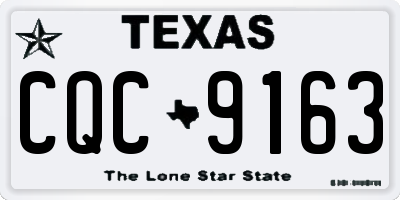 TX license plate CQC9163