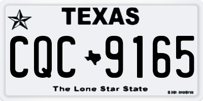 TX license plate CQC9165