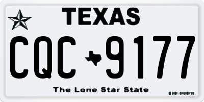 TX license plate CQC9177