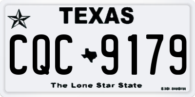 TX license plate CQC9179