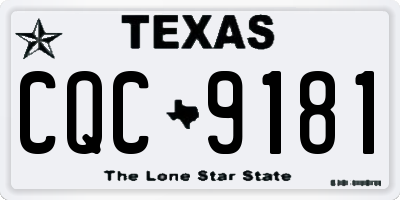 TX license plate CQC9181