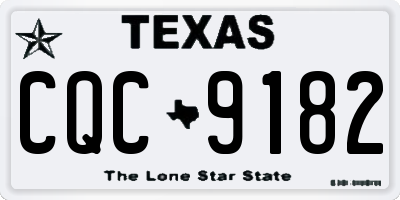 TX license plate CQC9182