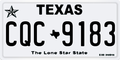 TX license plate CQC9183
