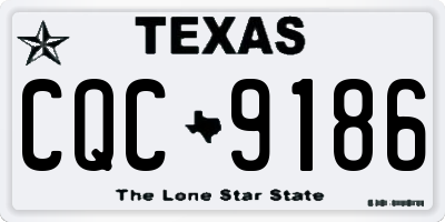 TX license plate CQC9186