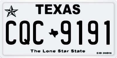 TX license plate CQC9191