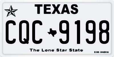 TX license plate CQC9198