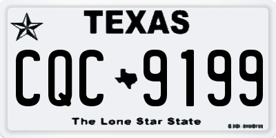 TX license plate CQC9199