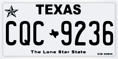 TX license plate CQC9236