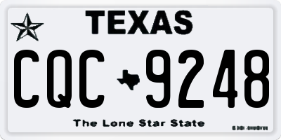 TX license plate CQC9248