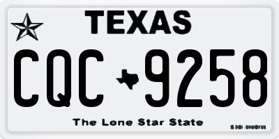 TX license plate CQC9258