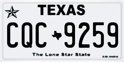 TX license plate CQC9259