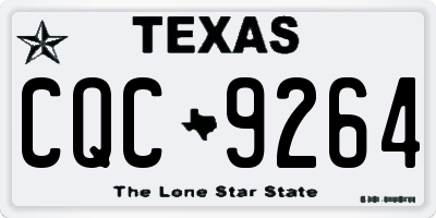 TX license plate CQC9264