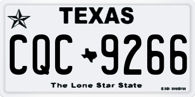 TX license plate CQC9266