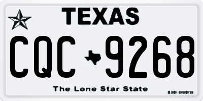 TX license plate CQC9268