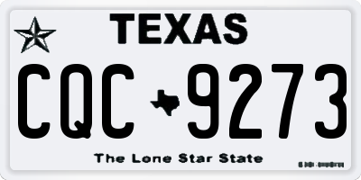 TX license plate CQC9273