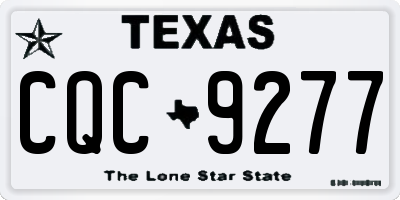 TX license plate CQC9277