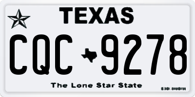 TX license plate CQC9278