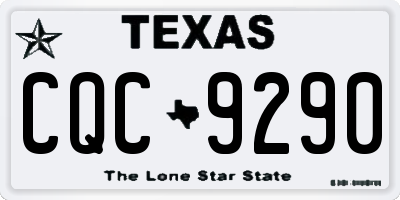 TX license plate CQC9290