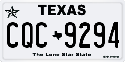 TX license plate CQC9294