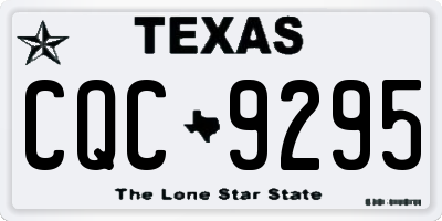 TX license plate CQC9295