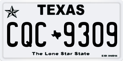 TX license plate CQC9309