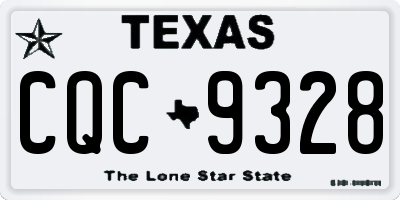 TX license plate CQC9328