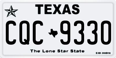 TX license plate CQC9330