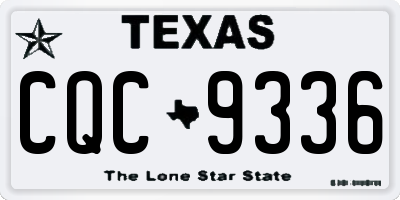 TX license plate CQC9336