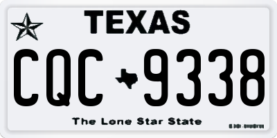 TX license plate CQC9338